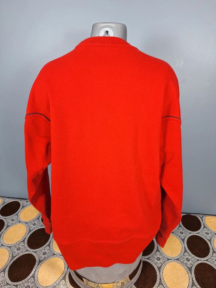 Sweat col rond / crewneck vintage dia homme rouge/ taille L brodé (388) - photo numéro 6