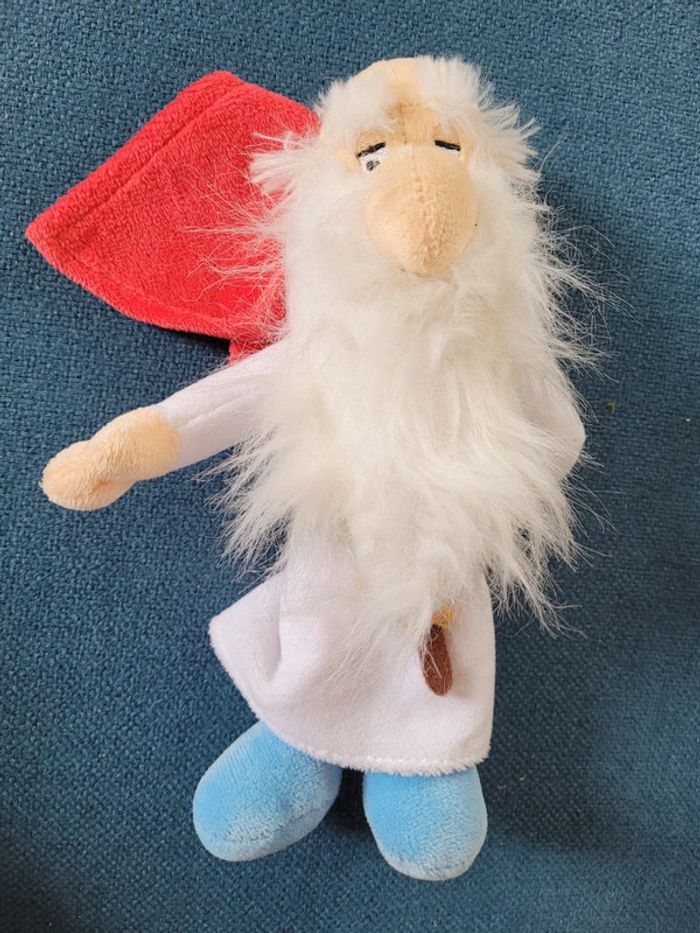 RARE Peluche officielle Panoramix 24cm Asterix Uderzo druide cape doudou collection - photo numéro 2
