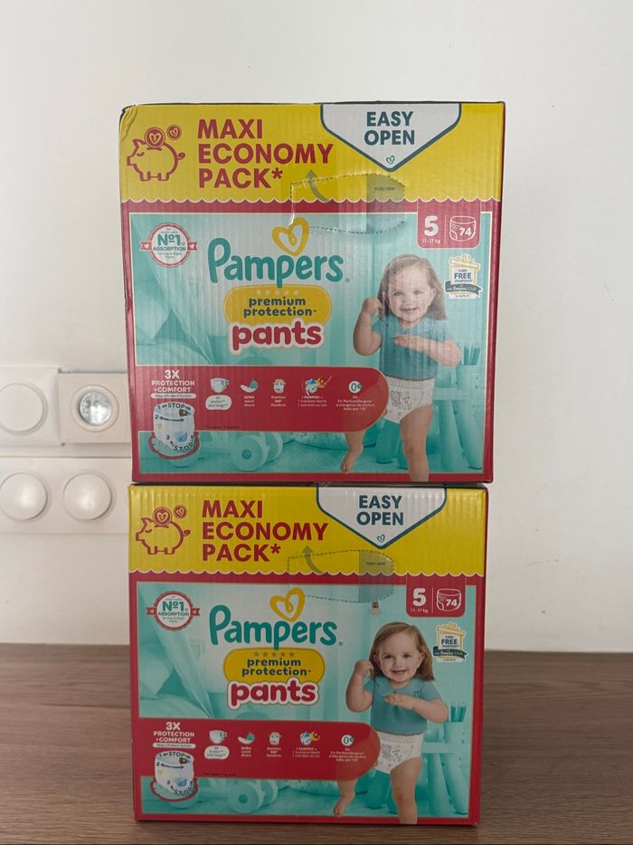 Couches Pampers pants premium taille 5 - photo numéro 2