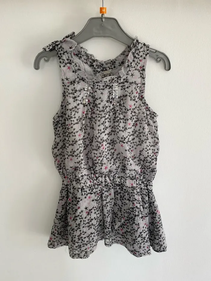 Robe tunique tape à l’œil grise