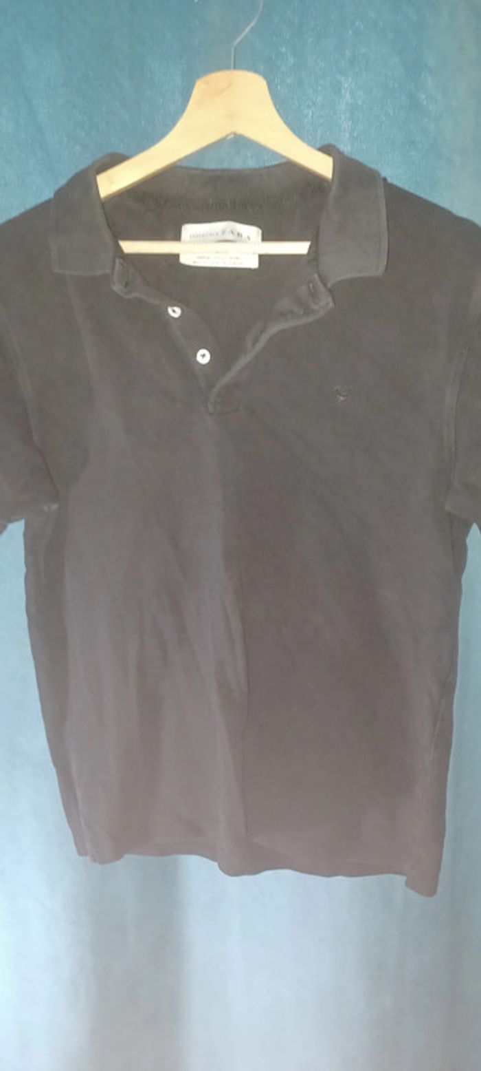 polo noir zara