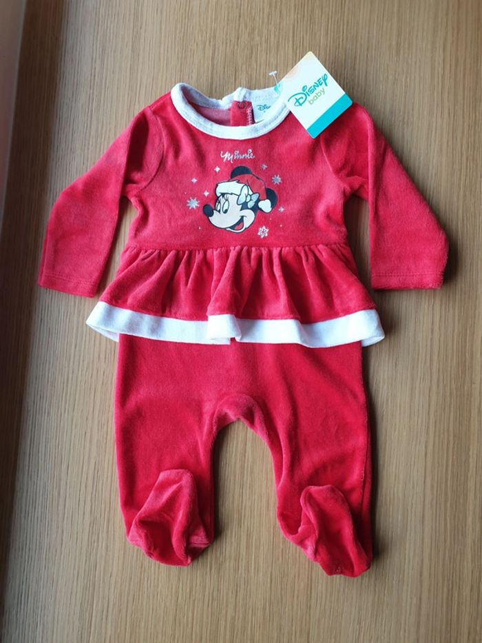 Pyjama robe de Noël Minnie 3 mois Neuf