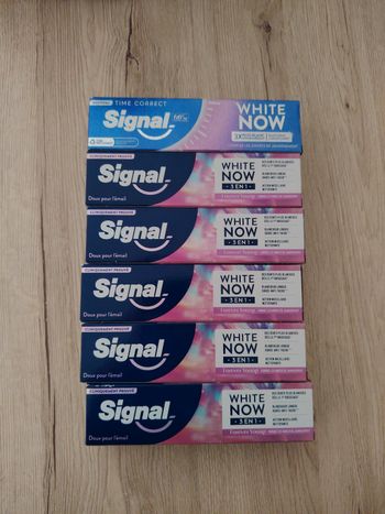 Dentifrice signal white now