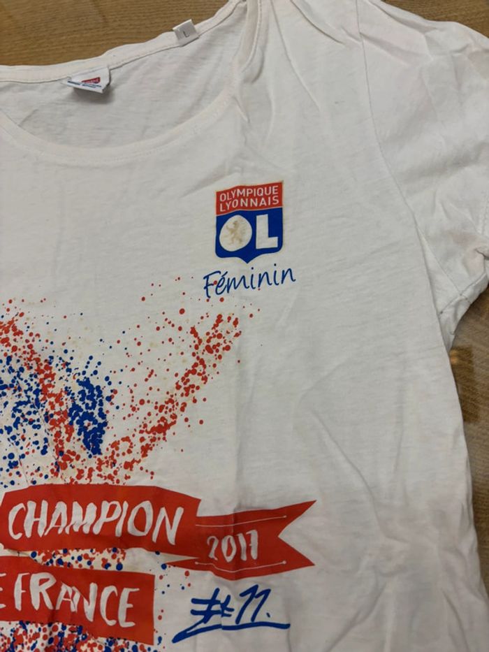 Tee shirt femme Olympique Lyonnais Taille L - photo numéro 3