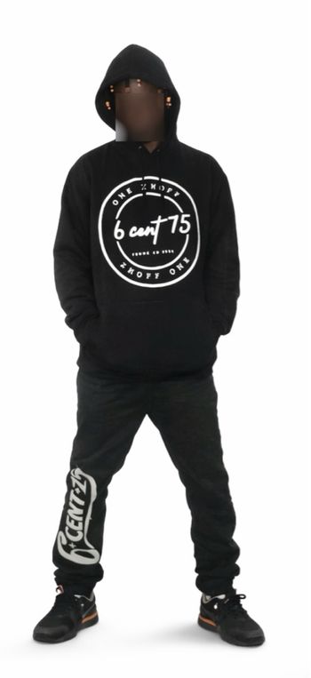 Ensemble streetwear premium noir – Hoodie & pantalon signature “6cent15”