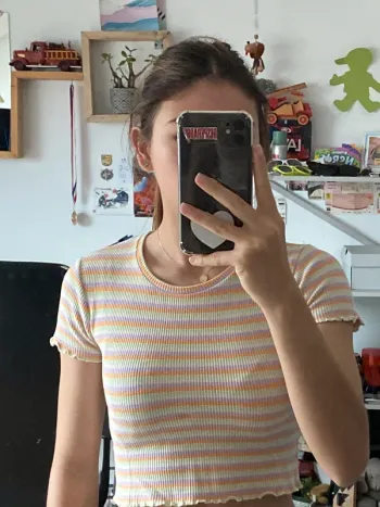 Top court rayé pull &bear
