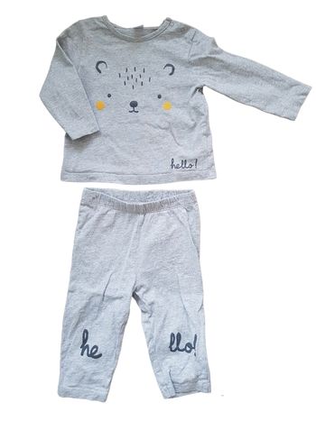 Tex Baby - Pyjama deux pièces, longues manches et pantalon "Hello" (12 mois)