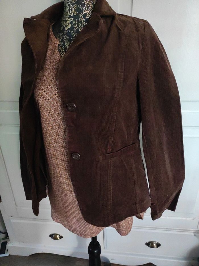 Veste velours et blouse - photo numéro 3