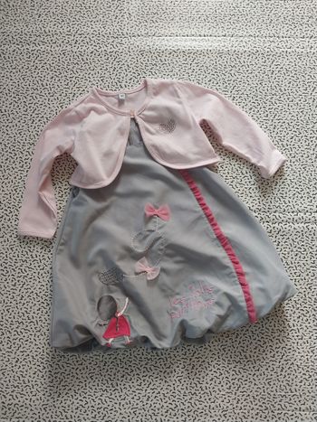 Ensemble robe + boléro 18 mois Les jolis papillons