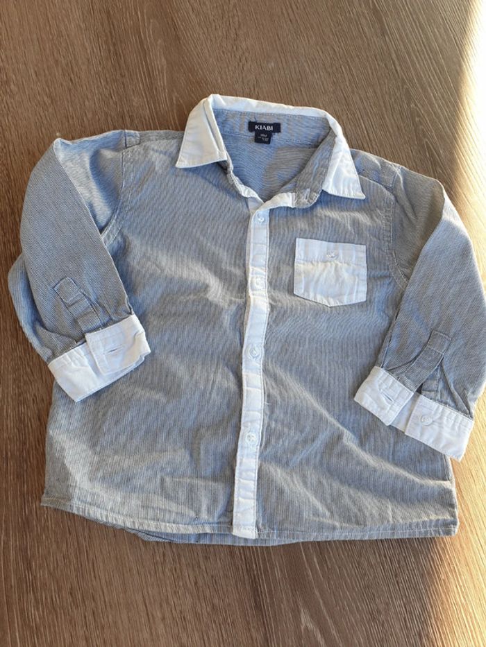 Chemise garçon manches longues taille 18 mois excellent état