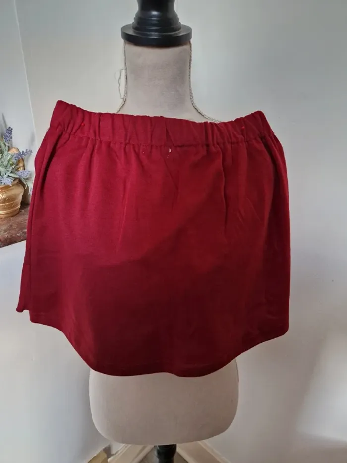 Jupe bordeaux neuve avec étiquette ping-pong taille M - photo numéro 5