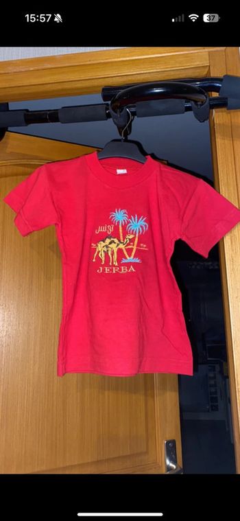 T-shirt rouge jerba 4 ans
