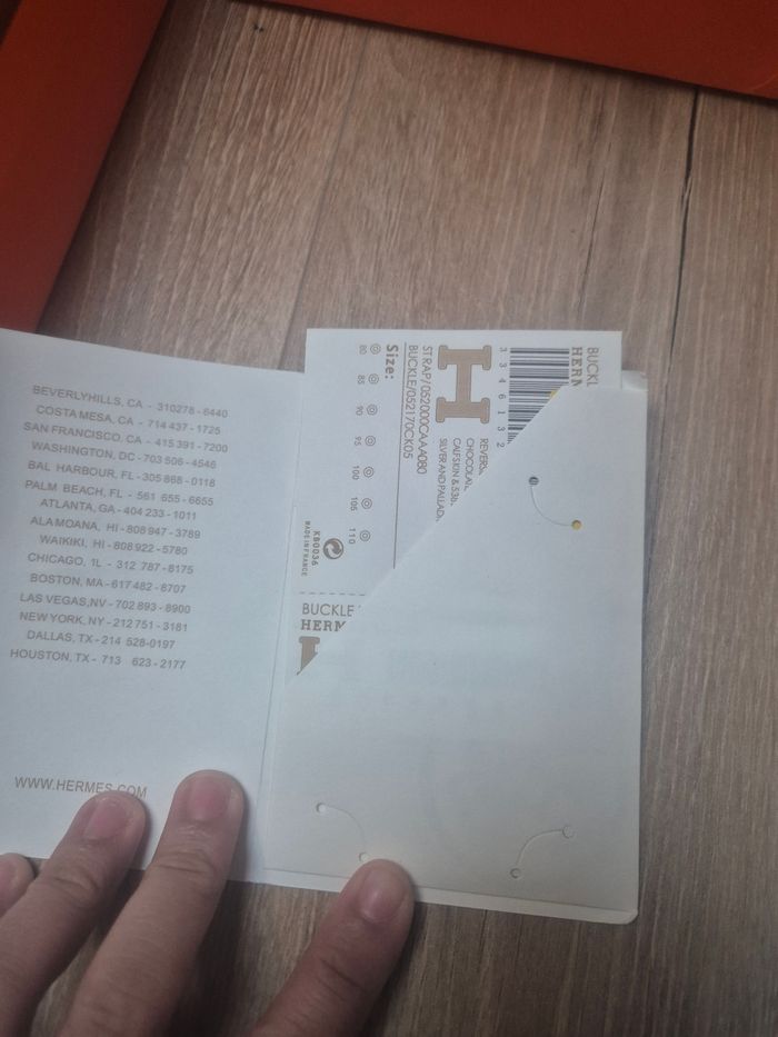 Ceinture Hermès réversible - photo numéro 4