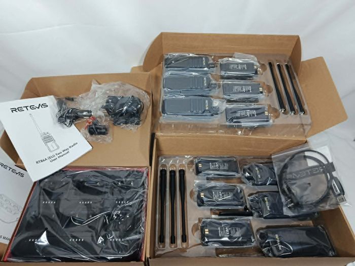 Lot de 6 Talkies-Walkies Professionnels Retevis RT86A - Longue Portée 2500mAh - photo numéro 2