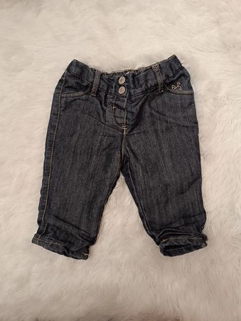 Jean doublée taille réglable à l'intérieur T. 6 mois Obaibi