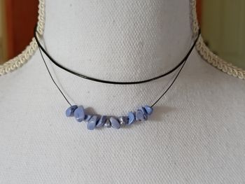 Collier Pierres bleues