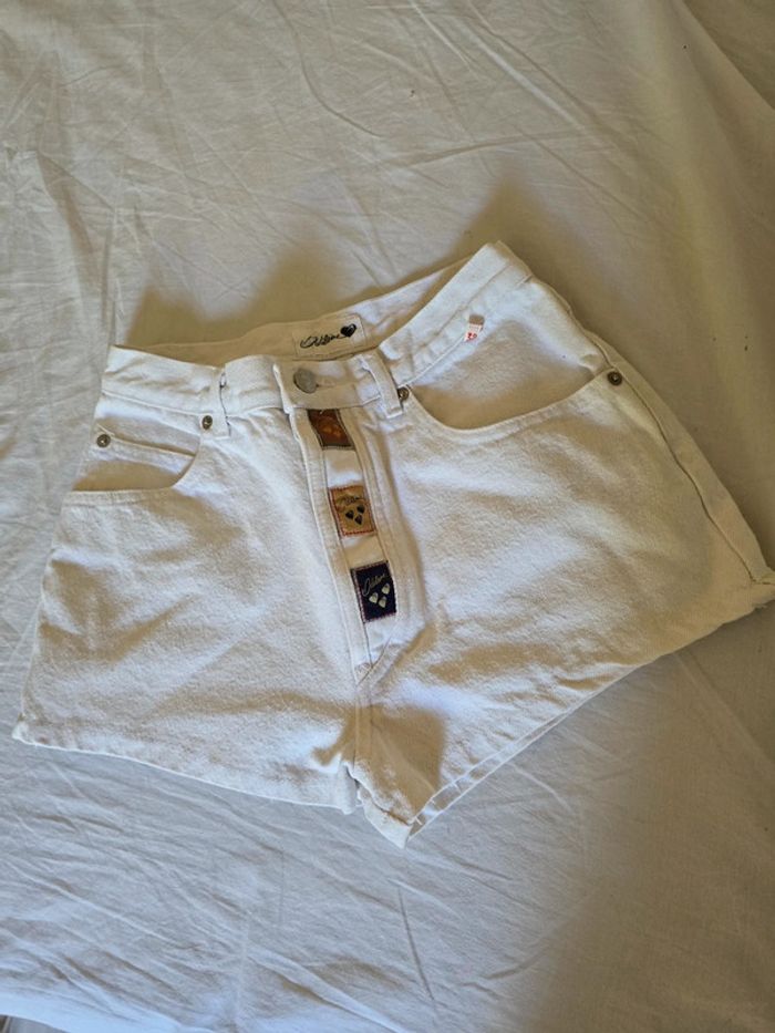 Short en jeans court 🍒Odilène vintage 80🍒taille 32/34 - photo numéro 5