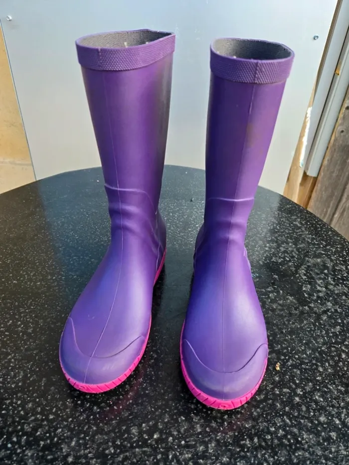 Bottes violettes taille 33 - photo numéro 3