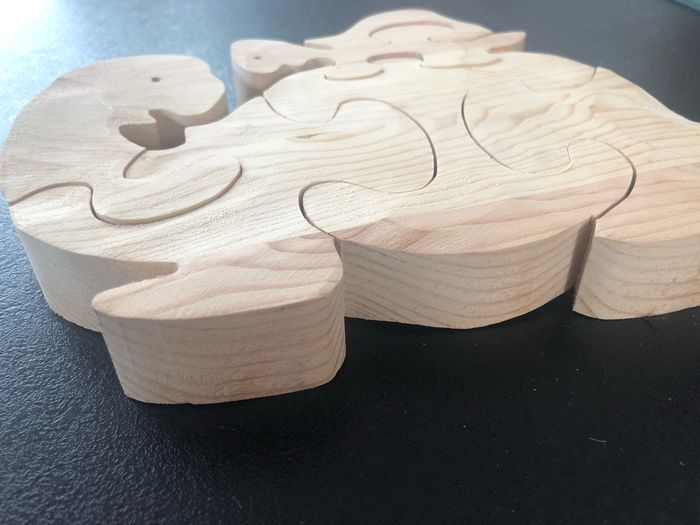 Puzzle en bois artisanal Tortue - photo numéro 2