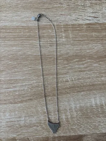 Collier argenté zag bijoux