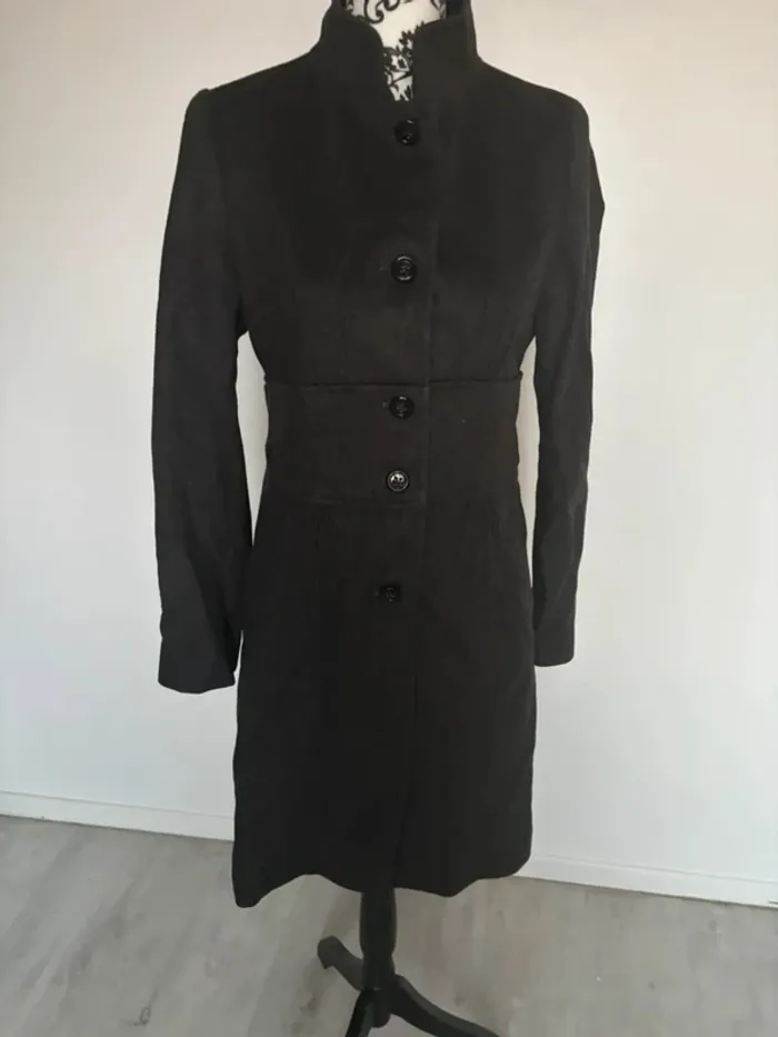 Manteau long femme Zara gris foncé taille S