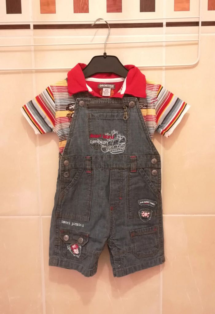 Ensemble salopette T12 mois - V92B