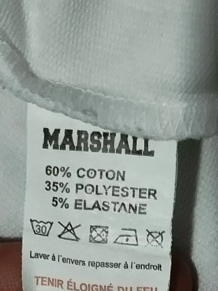 Gilet zippée à capuche Marshall Blanc et bleu azur garçon 12 ans - photo numéro 3