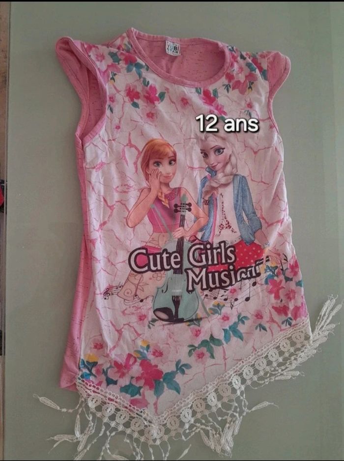 Haut reine des neiges  manche courte 12 ans