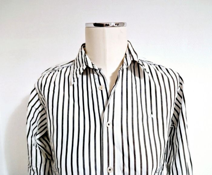 Chemise blanche lignée bleu marine - 164 - gaastra - photo numéro 4