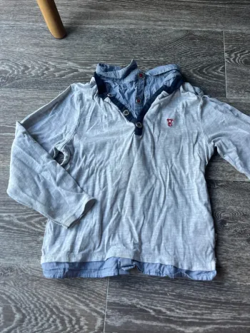 Pull chemise okaidi 4 ans neuf