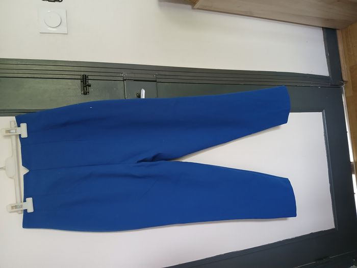 pantalon à pinces bleu roi - photo numéro 3