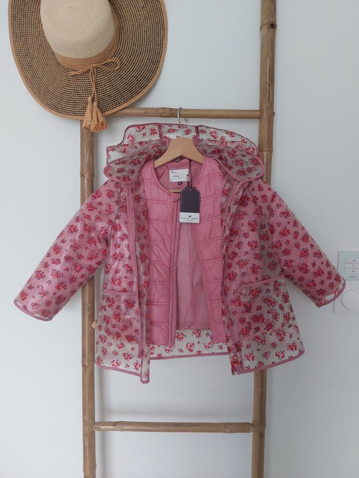 Manteau 2 en 1 doudoune + cape de pluie Sergent Major 6 ans