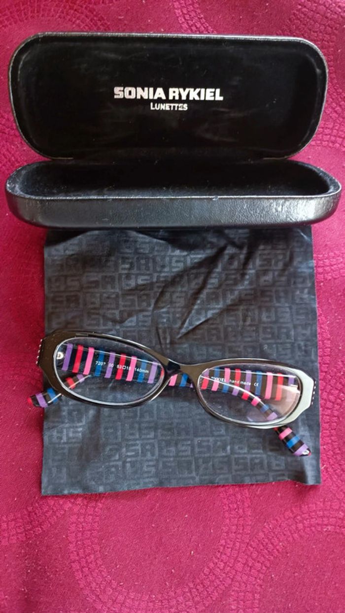 Monture de lunettes, lunettes de soleil, Sonia Rykiel + Boitier