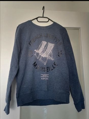Pull manche longue bleu foncé