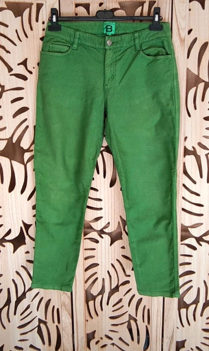 Jean vert 7/8ème - Taille 38 Bensimon