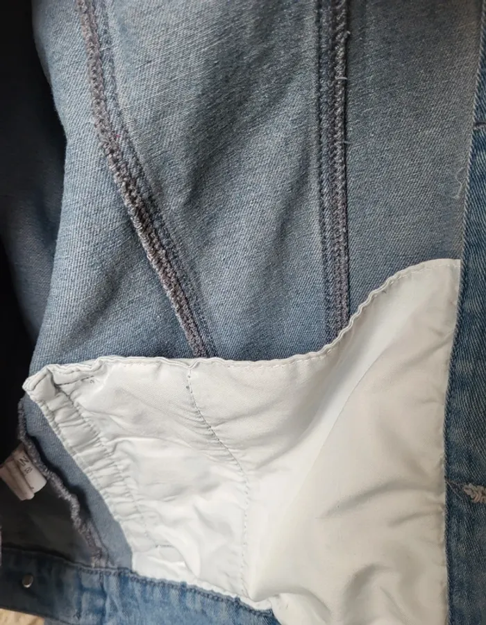 Veste en jean bleue claire Boohoo Man Taille XL ou 46 48 - photo numéro 6