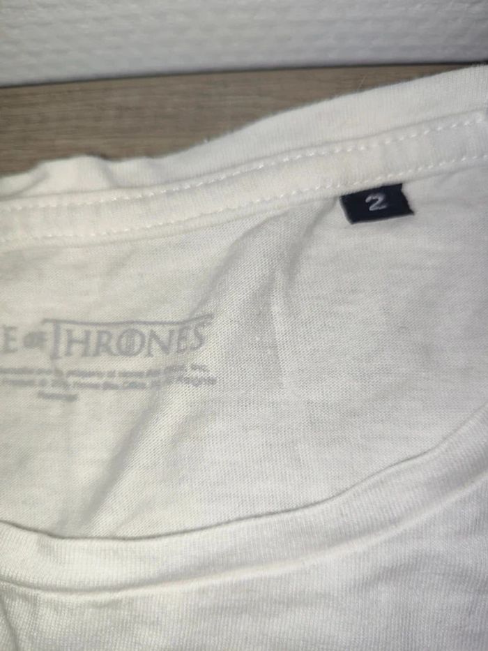 T shirt blanc Game of thrones taille 2 - photo numéro 2