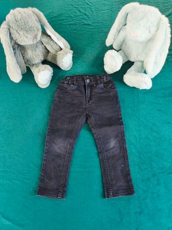 Jean "Status Team" noir/gris pour enfant
