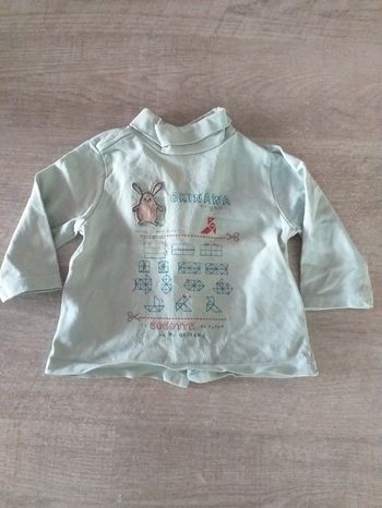 T-shirt manches longues col roulé Sergent Major garçon 6 mois