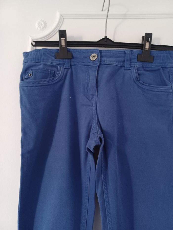 Jeans couleur bleu dur électrique bilook 14 ans - photo numéro 5