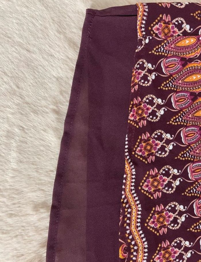 Blouse large à bretelles violette et orange Mim - photo numéro 5