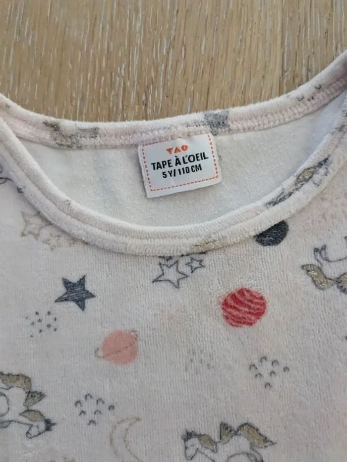 Haut pyjama fille 5 ans licorne - photo numéro 4