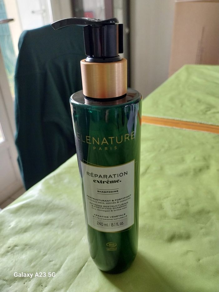 Shampoing bio elenature 240 ml neuf
