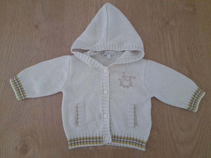 Gilet à capuche Kitchoun 1 mois