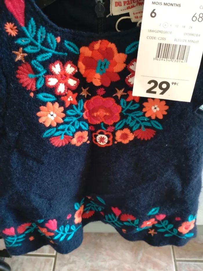 Robe dpam taille 6 mois neuve - photo numéro 3