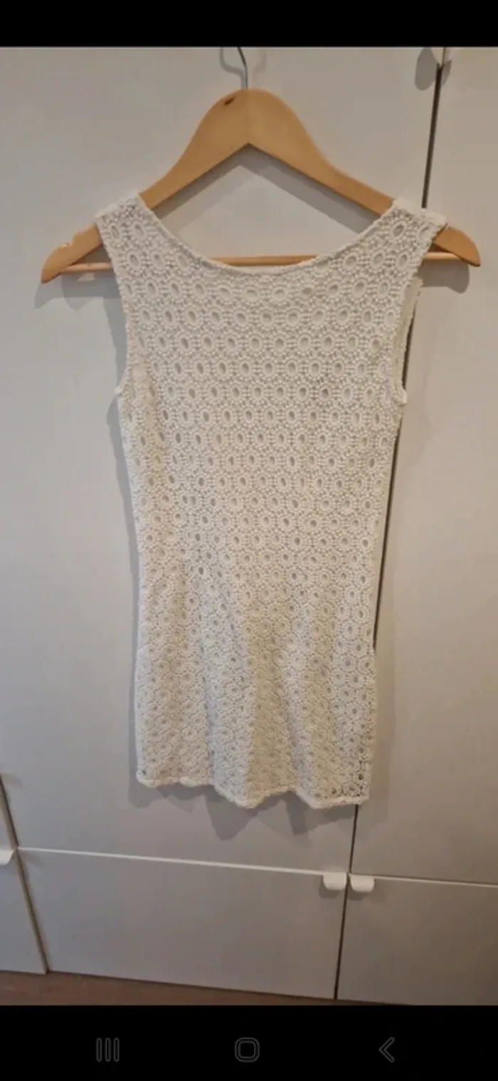 Robe dentelle blanche naf naf taille s Très bon état - photo numéro 2