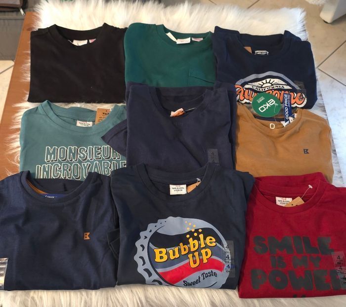 Neufs (non portés) 🏷💙😍🥰lot teeshirts ml 4 ans garçon 🥰😍💙