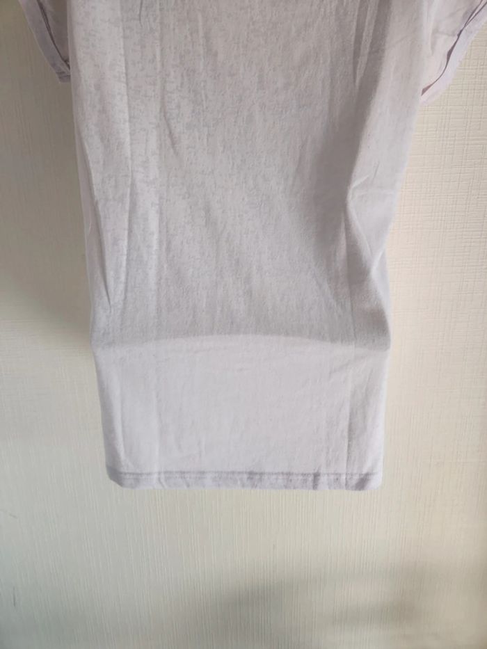 Tee-shirt blanc manches courtes avec poche poitrine - photo numéro 11