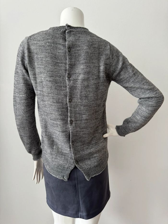 pull gris argenté pailleté ~ mango ~ taille S - photo numéro 2