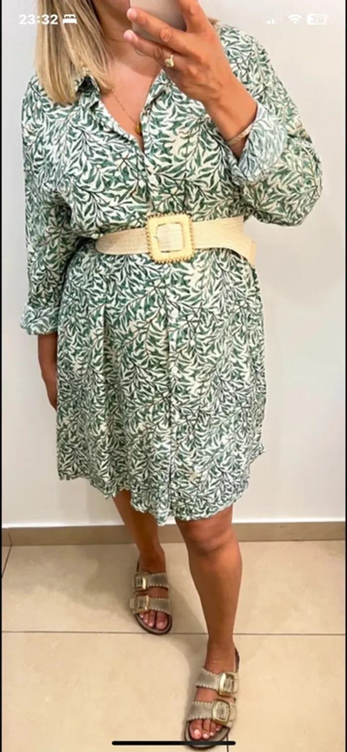 Robe chemise fluide - photo numéro 2